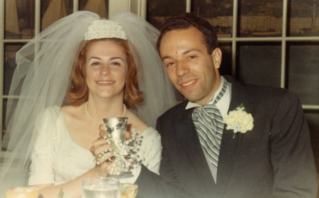 Anne Marie and Jerry Dempsey at their wedding in 1967